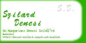 szilard dencsi business card